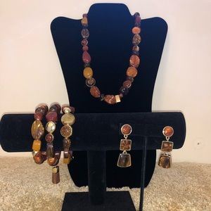 Chico’s necklace, earrings, and bracelet